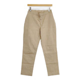 45R/45rpm 綿麻ストレッチスリムPANTS コットンリネン サイズ3 パンツ ベージュ レディース フォーティーファイブアールピーエム【中古】6-0805M∞