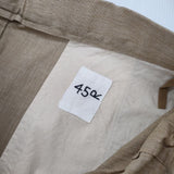 45R/45rpm 綿麻ストレッチスリムPANTS コットンリネン サイズ3 パンツ ベージュ レディース フォーティーファイブアールピーエム【中古】6-0805M∞