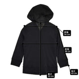 VIVIENNE TAM 016-210839 ナイロン ジップアップ パーカー ブラック レディース ヴィヴィアンタム【中古】6-0805M∞