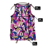 VIVIENNE TAM ドラゴン迷彩 カモフラ リボン サイズ1 ノースリーブカットソー タンクトップ マルチカラー レディース ヴィヴィアンタム【中古】6-0607S♪
