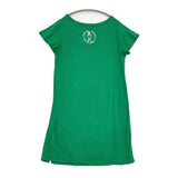 VIVIENNE TAM Tシャツドレス チュニック ドラゴンプリント 015-162504 レーヨン ワンピース グリーン レディース ヴィヴィアンタム【中古】6-0607S♪
