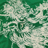 VIVIENNE TAM Tシャツドレス チュニック ドラゴンプリント 015-162504 レーヨン ワンピース グリーン レディース ヴィヴィアンタム【中古】6-0607S♪