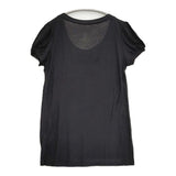 VIVIENNE TAM 015-260002 サイズ1 レーヨン 半袖Ｔシャツ カットソー ブラック レディース ヴィヴィアンタム【中古】6-0607S♪