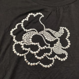 VIVIENNE TAM 015-260002 サイズ1 レーヨン 半袖Ｔシャツ カットソー ブラック レディース ヴィヴィアンタム【中古】6-0607S♪