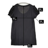 VIVIENNE TAM 015-260002 サイズ1 レーヨン 半袖Ｔシャツ カットソー ブラック レディース ヴィヴィアンタム【中古】6-0607S♪