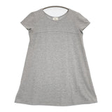 TABASA Anniversaire 20ans チュニック サイズ36 コットン 半袖Ｔシャツ カットソー グレー レディース タバサ【中古】6-0607S♪