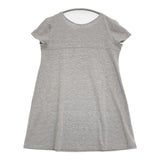TABASA Anniversaire 20ans チュニック サイズ36 コットン 半袖Ｔシャツ カットソー グレー レディース タバサ【中古】6-0607S♪