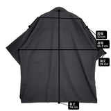 BEAMS ソリッドイージーハーフスリーブシャツ サイズM 定価12100円 ポリエステルレーヨン 半袖シャツ ブラック メンズ ビームス【中古】6-0630S♪