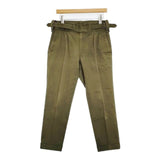 BEAMS MORLES モアレス グルカパンツ 洋服の青山 コットン サイズM センタープレス パンツ カーキ メンズ ビームス【中古】6-0816G∞