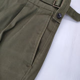 BEAMS MORLES モアレス グルカパンツ 洋服の青山 コットン サイズM センタープレス パンツ カーキ メンズ ビームス【中古】6-0816G∞