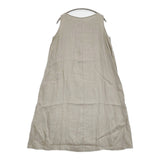 vie evam eva linen sleeveless one piece V231T940 リネンノースリーブドレス 日本製 ワンピース グレー レディース ヴィー エヴァムエヴァ【中古】6-0626S♪