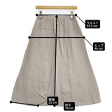 vie evam eva V221T911 linen sarrouel pants 日本製 サルエルパンツ ベージュ レディース ヴィー エヴァムエヴァ【中古】6-0805M∞
