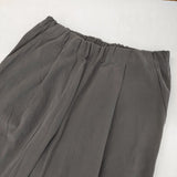 evam eva narrow tuck pants サイズ2 定価20900円 E221T022 イージー パンツ 22SS ストーングレー レディース エヴァムエヴァ【中古】6-0619G♪