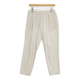 evam eva easy tuck pants E201T076 サイズ2 イージータック パンツ ライトベージュ レディース エヴァムエヴァ【中古】6-0619G♪