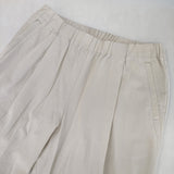 evam eva easy tuck pants E201T076 サイズ2 イージータック パンツ ライトベージュ レディース エヴァムエヴァ【中古】6-0619G♪