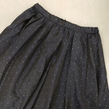 URBAN RESEARCH DOORS ドットタックギャザースカート DRA7-25A105 ロングスカート ネイビー ホワイト レディース アーバンリサーチドアーズ【中古】6-0805M∞