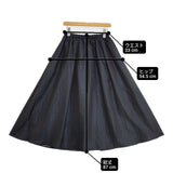 URBAN RESEARCH DOORS ドットタックギャザースカート DRA7-25A105 ロングスカート ネイビー ホワイト レディース アーバンリサーチドアーズ【中古】6-0805M∞
