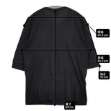 quotidien コットン フランス製 サイズ2 五分袖 Ｔシャツ カットソー ブラック レディース コティディアン【中古】6-0805M∞
