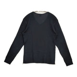 gicipi コットン イタリア製 サイズ3 長袖Ｔシャツ カットソー ロンＴ ネイビー レディース ジチピ【中古】6-0805M∞