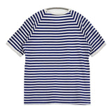 Charpentier de Vaisseau ボーダー ラグラン サイズ1 半袖Ｔシャツ カットソー ホワイト ブルー レディース シャルパンティエドゥヴェッソ【中古】6-0607S♪