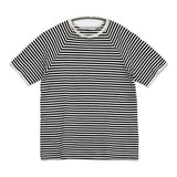 Charpentier de Vaisseau ボーダー ラグラン サイズ1 半袖Ｔシャツ カットソー ブラック ホワイト レディース シャルパンティエドゥヴェッソ【中古】6-0607S♪