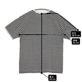 Charpentier de Vaisseau ボーダー ラグラン サイズ1 半袖Ｔシャツ カットソー ブラック ホワイト レディース シャルパンティエドゥヴェッソ【中古】6-0607S♪
