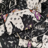 ISABEL MARANT 花柄ドレス 総柄 シルク サイズ36 アシンメトリー ワンピース ブラック ホワイト レディース イザベルマラン【中古】6-0619M♪