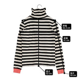 A.P.C. フランス製 コットン ボーダー サイズS 長袖Ｔシャツ カットソー ロンＴ アイボリー ブラック レディース アーペーセー【中古】6-0813M∞