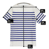 SAINT JAMES バスクシャツ　ボーダー フランス製 半袖Ｔシャツ カットソー ホワイト ブルー レディース セントジェームス【中古】6-0607S♪