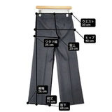 Michael Kors ウール スラックス センタープレス ストレート パンツ グレー レディース マイケルコース【中古】6-1014T∞