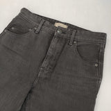 YANUK 金子綾コラボ ハイライズスリムテーパードパンツ サイズ25 定価27500円 57183509 デニムパンツ ブラック レディース ヤヌーク【中古】6-0619G♪