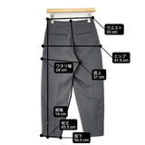 URBAN RESEARCH Sonny Label サイドジップ スラックス センタープレス サイズ36 パンツ グレー レディース アーバンリサーチサニーレーベル【中古】6-1014T∞