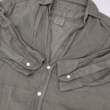 Frank & Eileen eileen コットンボイルスキッパーシャツ サイズXXS 長袖シャツ カーキ レディース フランク & アイリーン【中古】6-0926M∞