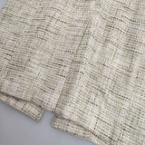 theory luxe MANAMI S FLIPP コットンツイード サイズ38 ノーカラー コート アイボリー レディース セオリーリュクス【中古】6-0926M∞