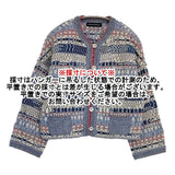 HIROKO KOSHINO 未使用品 編込み ジャケット カーディガン 日本製 ジャケット マルチカラー レディース ヒロコ・コシノ【中古】6-0805M∞