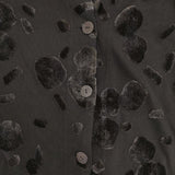 慈雨 センソユニコ ベロア 模様 ジャケット カーディガン ブラック レディース ジウ【中古】6-1014T∞