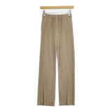 PLST プリーツパンツ サイズXS 12-1106035 パンツ ベージュ レディース プラステ【中古】6-0805G∞