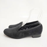 MARGARET HOWELL/Tricker's ベルベット オペラシューズ サイズ4 イギリス製 578-2270004 シューズ・靴 ブラック レディース マーガレットハウエル/トリッカーズ【中古】6-0910T◎