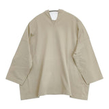 SOFIE D'HOORE コットン オーバーサイズ 34 七分袖 Ｔシャツ カットソー ベージュ レディース ソフィードール【中古】6-0926M∞