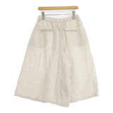 JOURNAL STANDARD リネン ワイド ガウチョパンツ キナリ ベージュ レディース ジャーナルスタンダード【中古】6-0926M∞