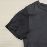 KRISTENSEN DU NORD シルク コットン 切り替え サイズ2 F110 半袖Ｔシャツ カットソー ネイビー レディース クリステンセン ドゥ ノルド【中古】6-0607S♪