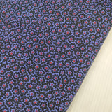 homspun 212-4494 コットン 小花プリント ギャザースカート M ロングスカート パープル レディース ホームスパン【中古】6-0926M∞