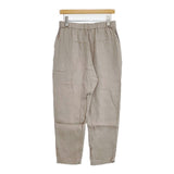 evam eva linen tuck pants リネン タックパンツ サイズ2 定価23100円 E233T015 パンツ 23AW グレージュ レディース エヴァムエヴァ【中古】6-0926M∞