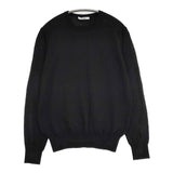 SLOANE 14G天竺 コットン クルーネック 定価25300円 サイズ3 SL8S-554 セーター ニット ブラック レディース スローン【中古】6-0813M∞