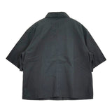 MHL. LIGHT COTTON LINEN POPLIN 595-9152505 サイズ1 定価20900円 コットンリネン 半袖シャツ ブラック レディース エムエイチエル【中古】6-0607S♪