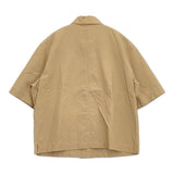 MHL. LIGHT COTTON LINEN POPLIN 595-9152505 サイズ1 定価20900円 コットンリネン 半袖シャツ ベージュ レディース エムエイチエル【中古】6-0607S♪