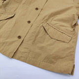 MHL. LIGHT COTTON LINEN POPLIN 595-9152505 サイズ1 定価20900円 コットンリネン 半袖シャツ ベージュ レディース エムエイチエル【中古】6-0607S♪