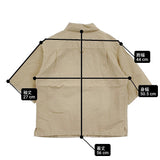 MHL. DRY COTTON LINEN 595-9152552 サイズ1 スナップボタン コットンリネン 半袖シャツ ベージュ レディース エムエイチエル【中古】6-0607S♪