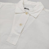 MHL. コットンリネン プルオーバー 595-1152503 サイズ1 半袖シャツ ホワイト レディース エムエイチエル【中古】6-0607S♪