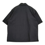 MHL. コットンリネン プルオーバー 595-1152503 サイズ1 半袖シャツ 21SS ブラック レディース エムエイチエル【中古】6-0607S♪